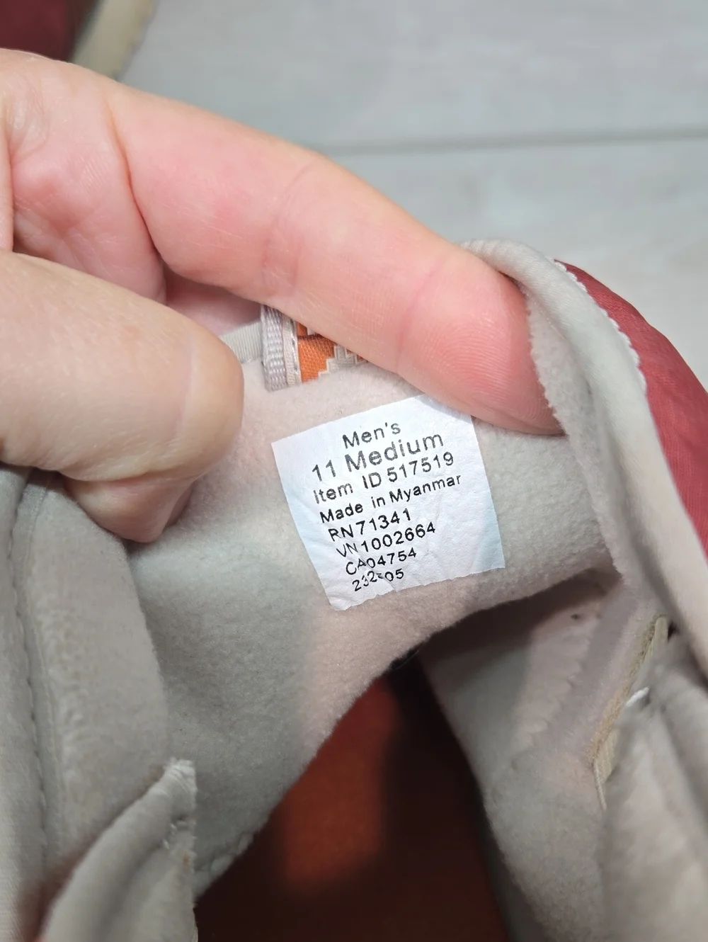 L.L. Bean Men’s Insulated Slip-On High Top Sneakers in Rust/Orange Shoes Sz 11M